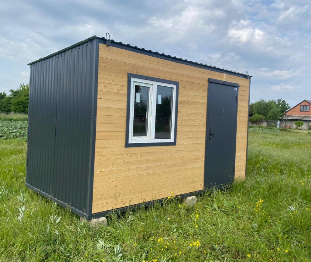Бытовка металлическая в деревянной облицовки smartbox Краснодар