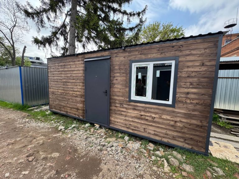 Бытовка металлическая в деревянной облицовки smartbox Краснодар